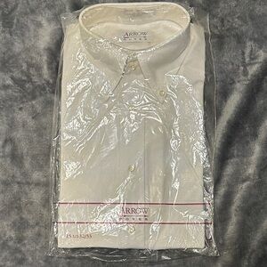 Arrow Men's Ivory Dress Shirt